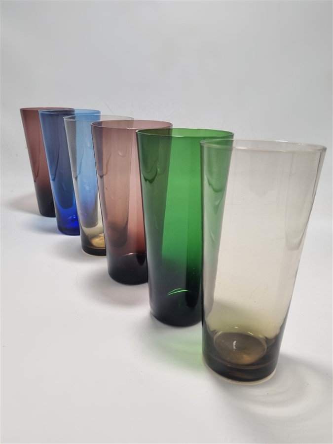 Suite de 6 verres à eau vintage
