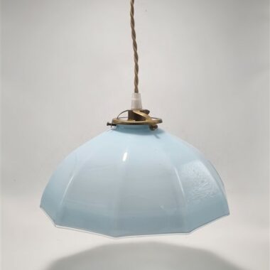 Suspension en opaline bleue