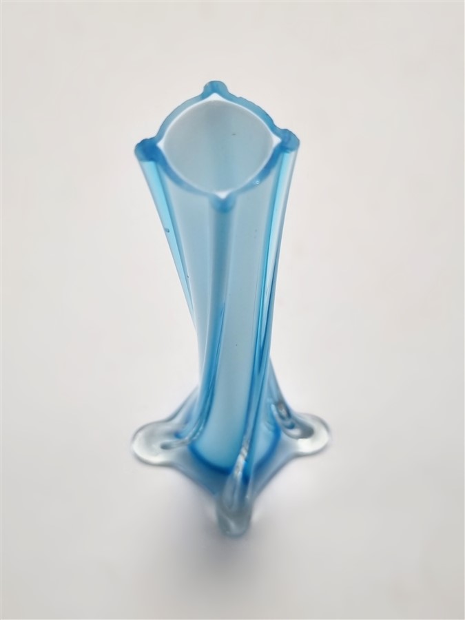 Vase soliflore bleu turquoise