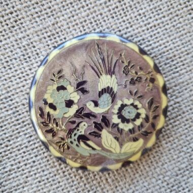 Broche émail cloisonné