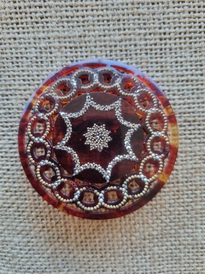 Broche vintage écailles de tortue