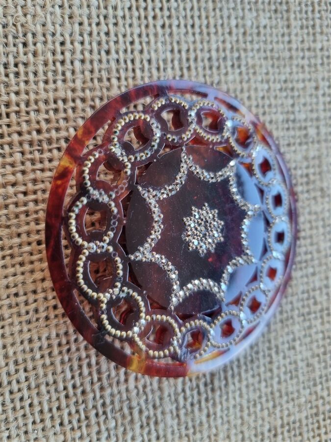 Broche vintage écailles de tortue