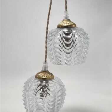 Paire de suspensions art déco