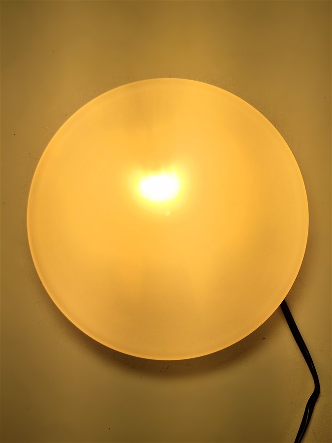 plafonnier en opaline blanche