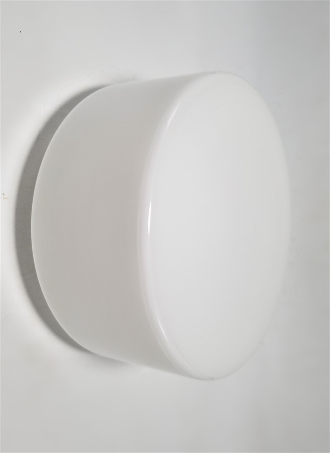 plafonnier en opaline blanche