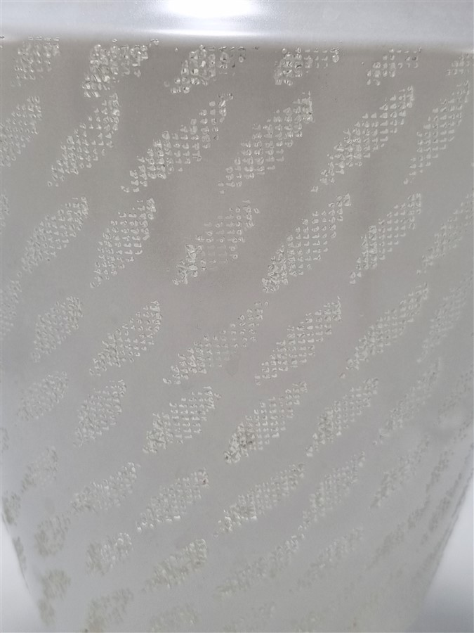 suspension blanche en verre