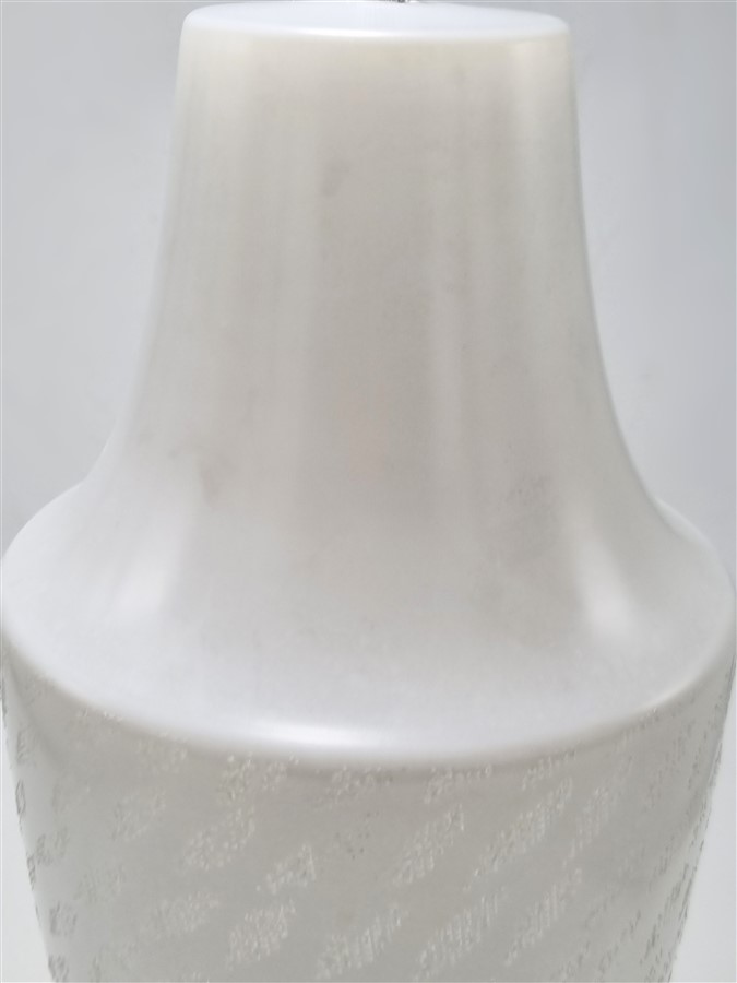 suspension blanche en verre