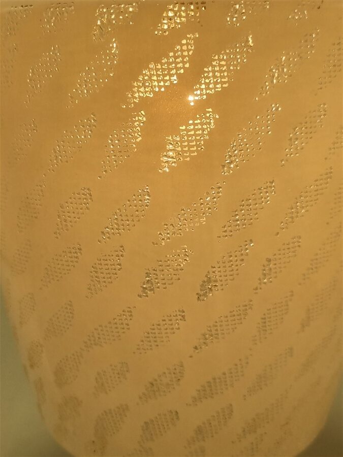 suspension blanche en verre